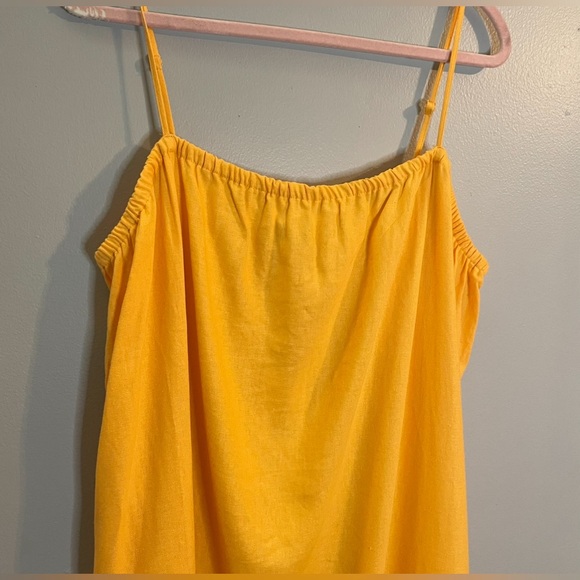 A NEW DAY Women's Easy Linen Blend Strappy Dress, Orange SZ/XXL NWT - Picture 2 of 9